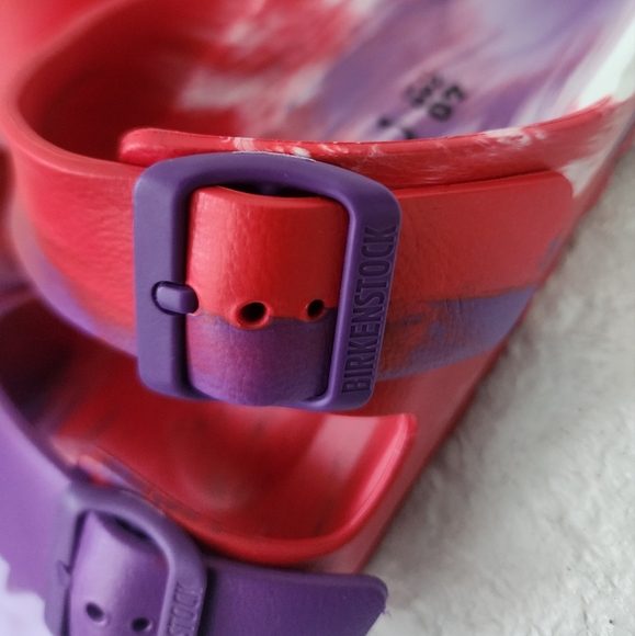 🆕️Birkenstock Arizona EVA Red and Purple Tie Dye - Picture 6 of 9